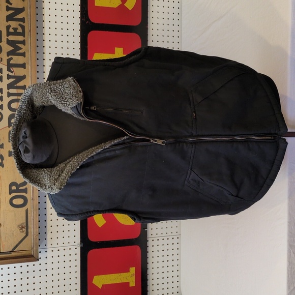 NWT Lee Sherpa Lined Canvas Work Vest Large - Picture 3 of 10